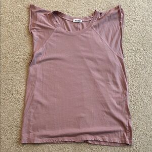 LA Made Pink Sleeveless Boxy Muscle Tee